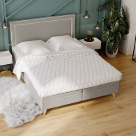 tapicerowane łóżko kontynentalne - 32