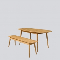 Duży stół dębowy owalny - Möbel CLASSY