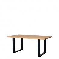 Stół z dębowym blatem w stylu loftowym - Meble Grande