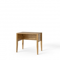 Dębowe biurko dębowe na drewnianych nogach wąskie - Möbel Cloe