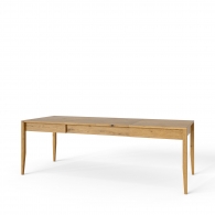 Stół z litego drewna dębowego rozkładany - Möbel Steel